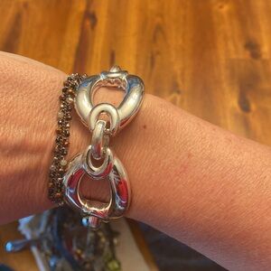 Shiny silver bracelet